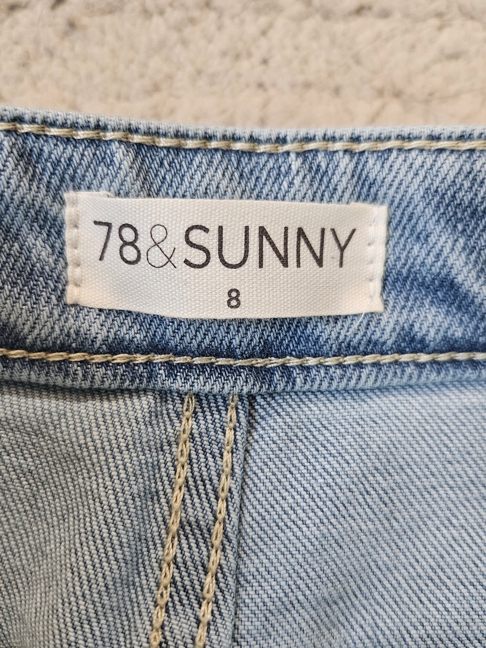 78 & Sunny Cropped Wide Leg Jeans – Women's Size 8 | Light Wash - Picture 5 of 8